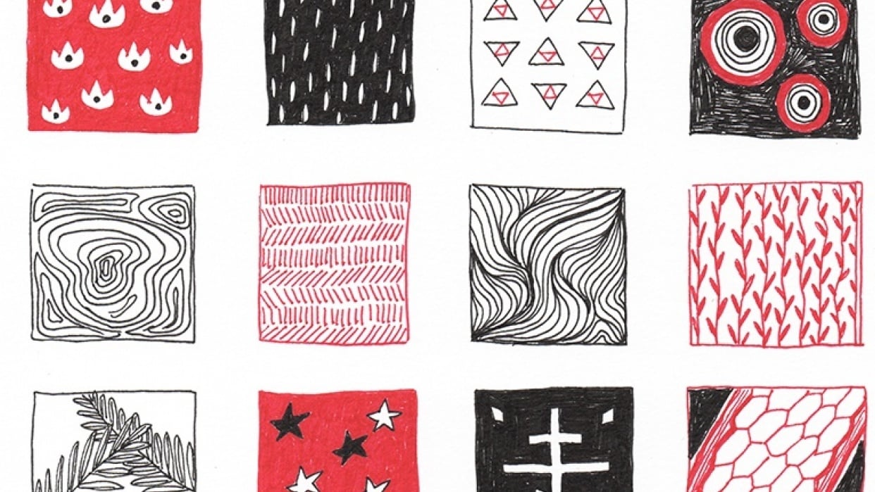 patterns and stylized characters - student project