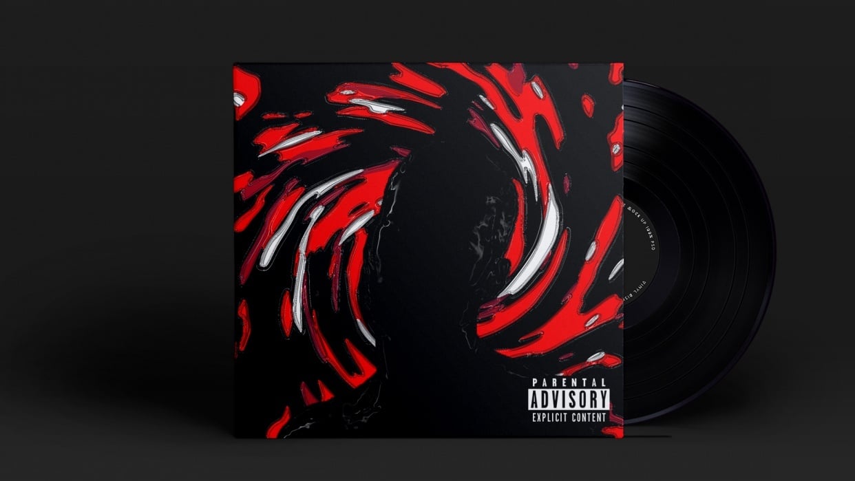 Organic Abstract Pattern for Album Cover Art - student project