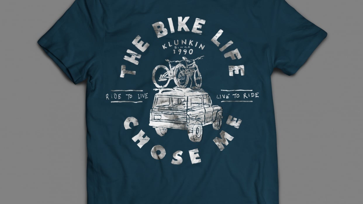Bike Life tshirt design - student project