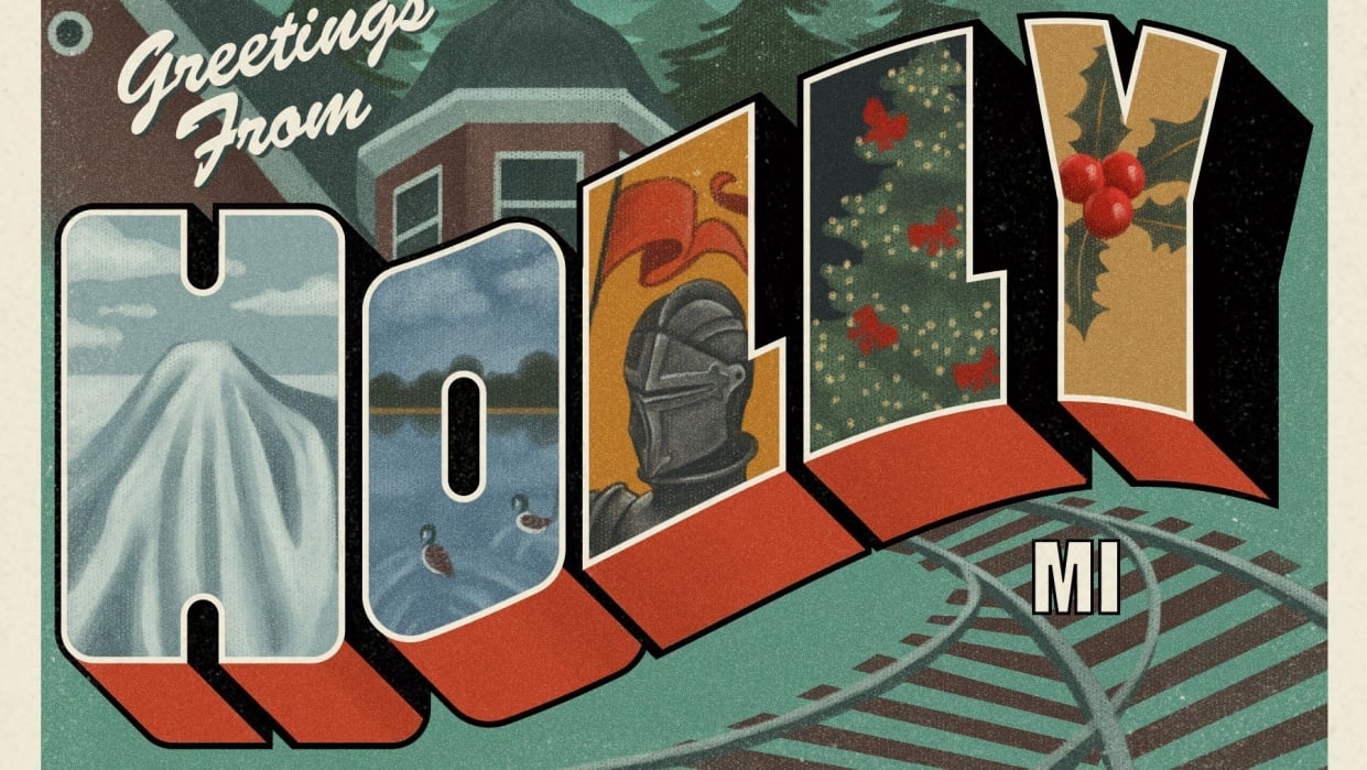 Greetings from Holly Postcard - student project