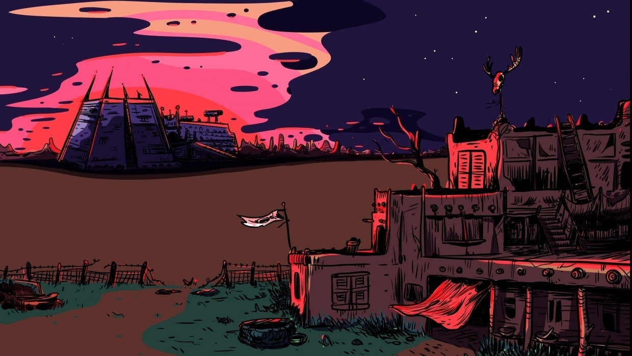 The quiet desert at sunset - student project