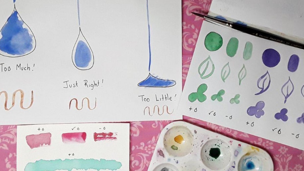 Weekend & watercolors II - student project