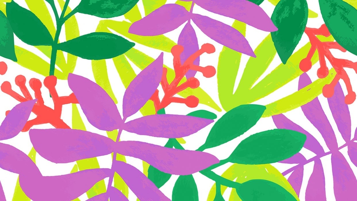 Tropical Pattern Tile - student project