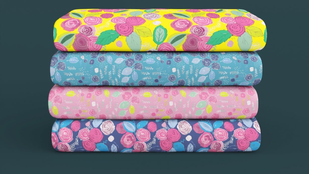 Recoloring patterns technique - student project