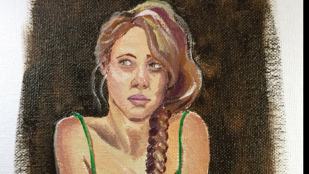 Oil on panel - student project