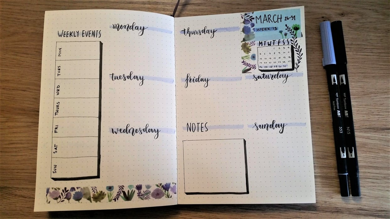 Weekly Spread - student project