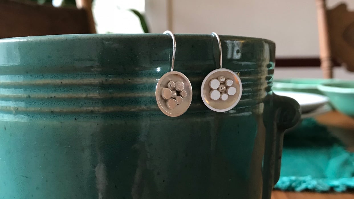Smooth Circles Earrings - student project