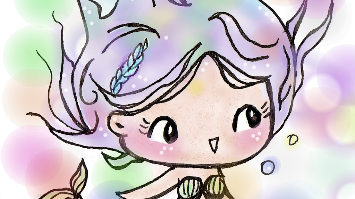 Cute Little Mermaid - student project