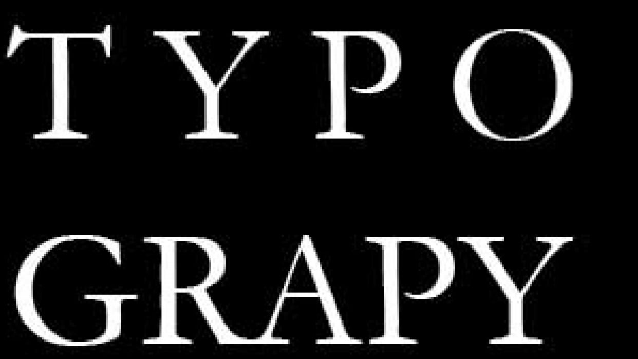 Typography learned - student project