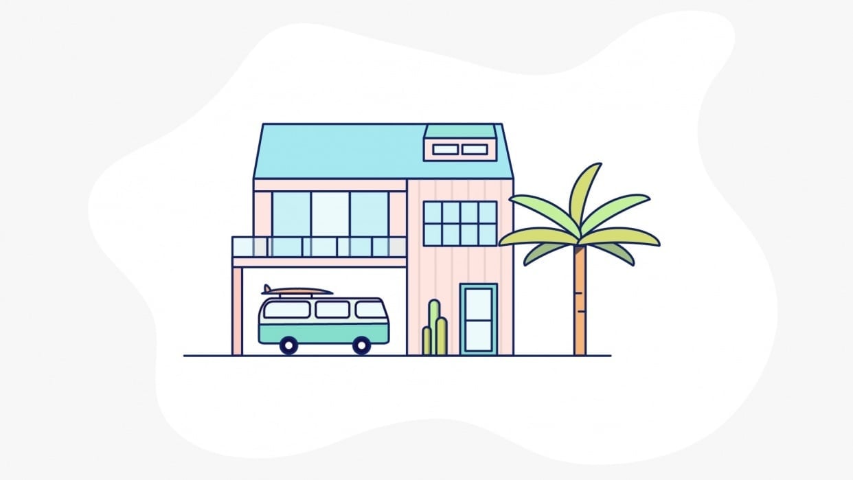 Beach House Animation - student project
