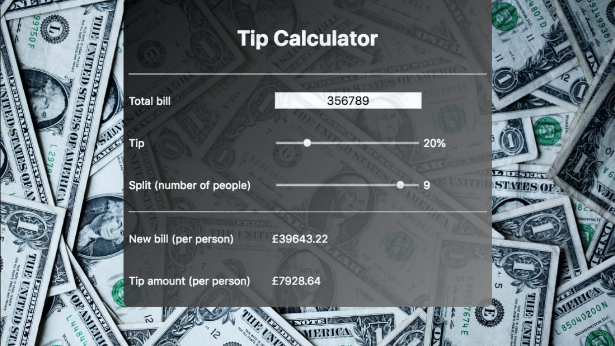 Tip Calculator - student project