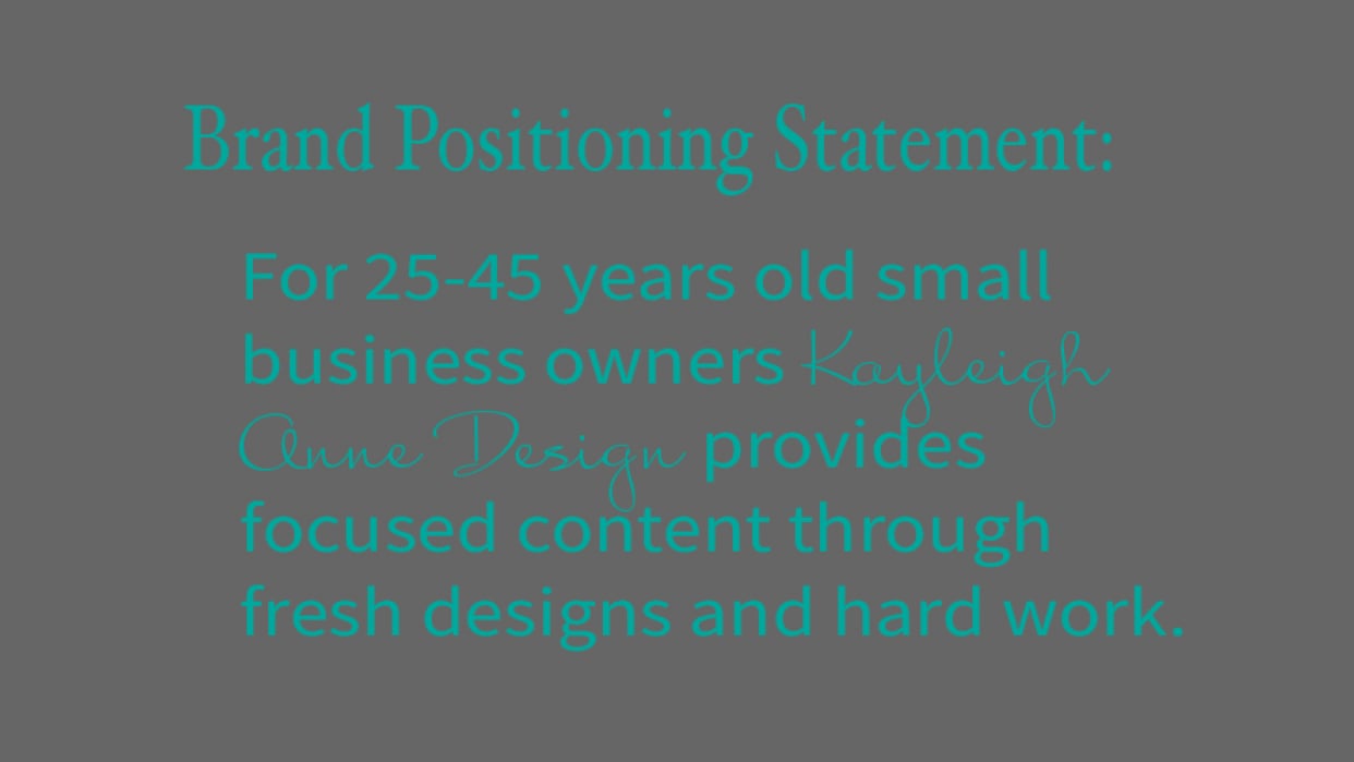 KayleighAnneDesign - student project