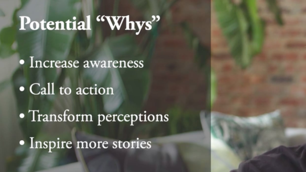 "Finding my why" (work in progress) - student project