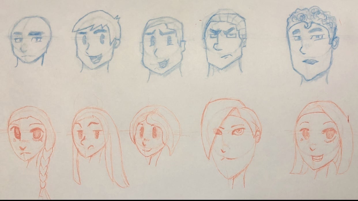 10 Face Styles | Skillshare Student Project