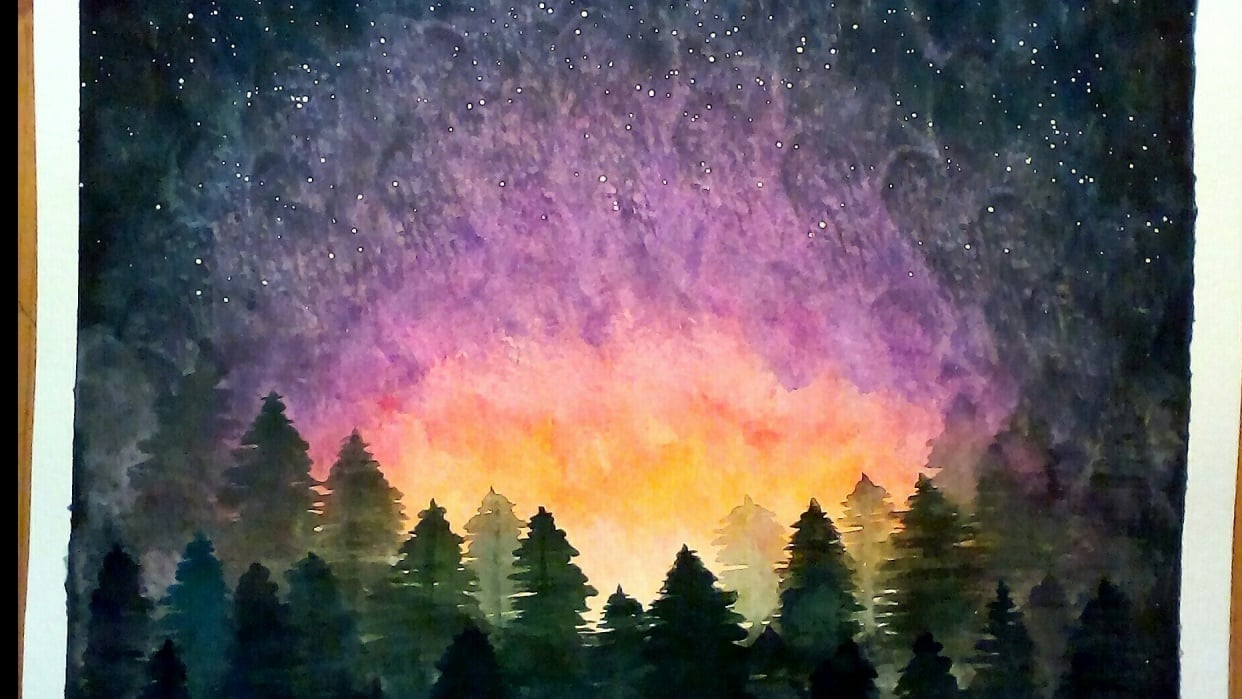 night sky attempt - student project