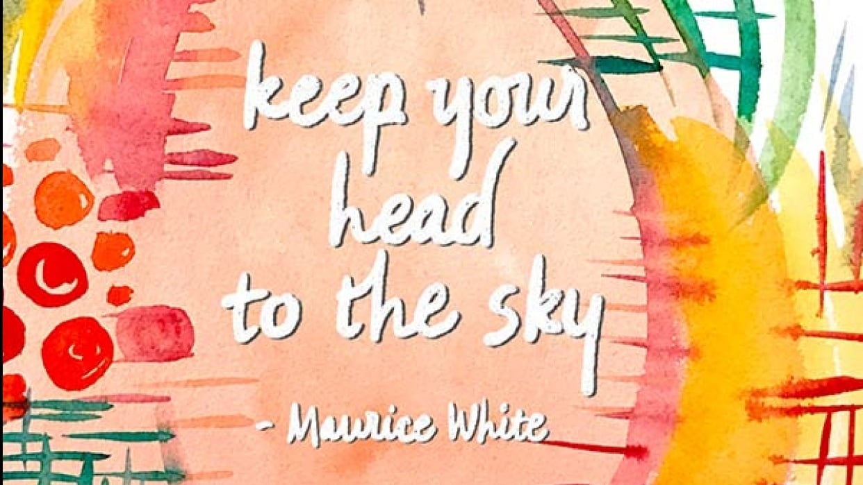 My Font + Earth Wind and Fire's Quote! - student project