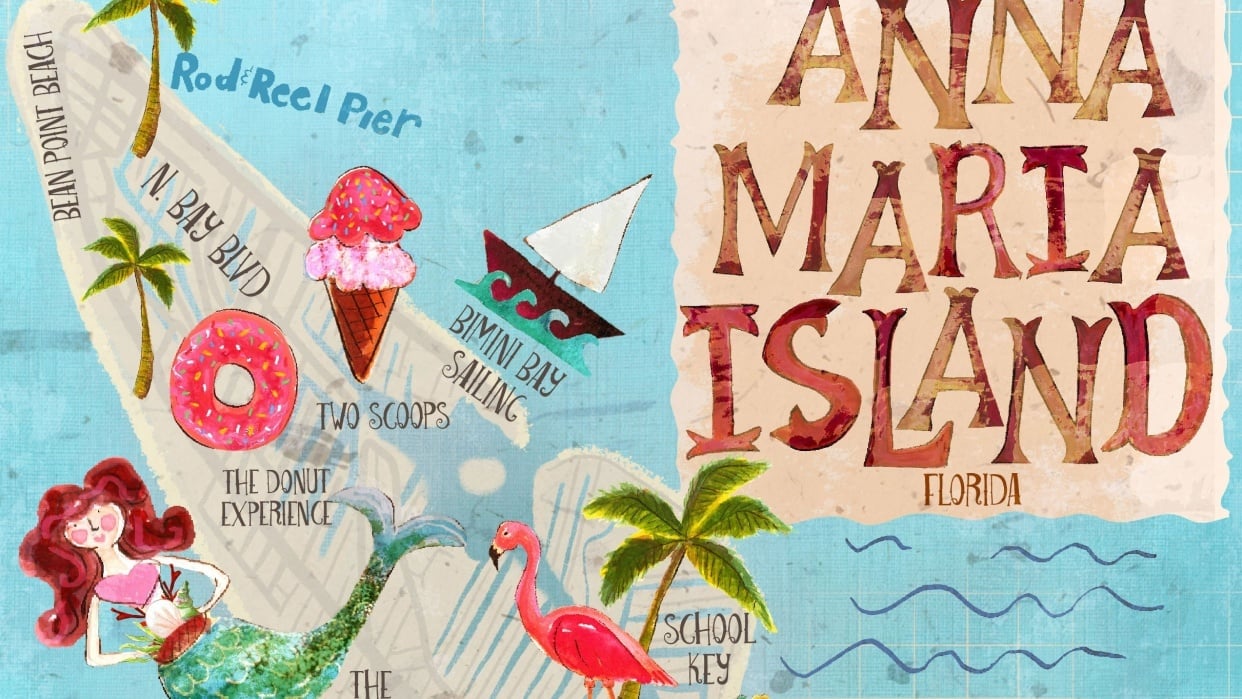 Anna Maria Island Map | Skillshare Student Project
