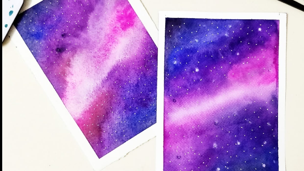 Watercolour Gallaxy - student project