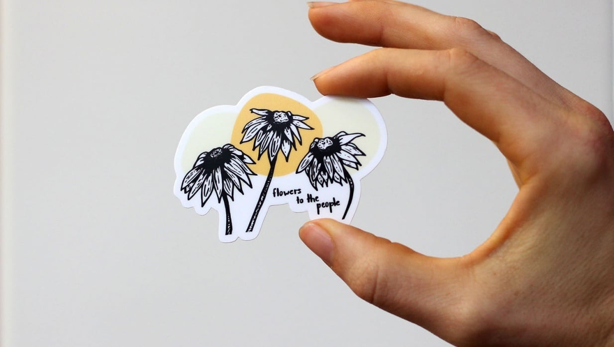 Flower Stickers - student project