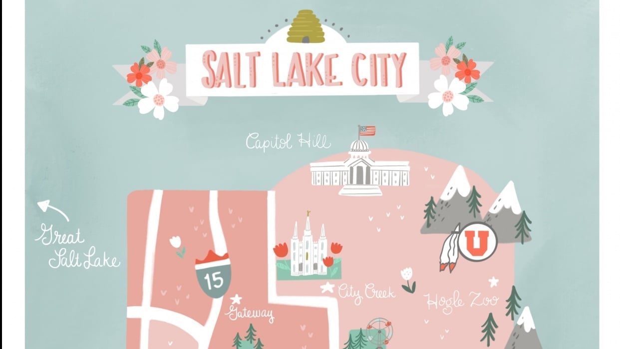 Salt Lake City Map - student project