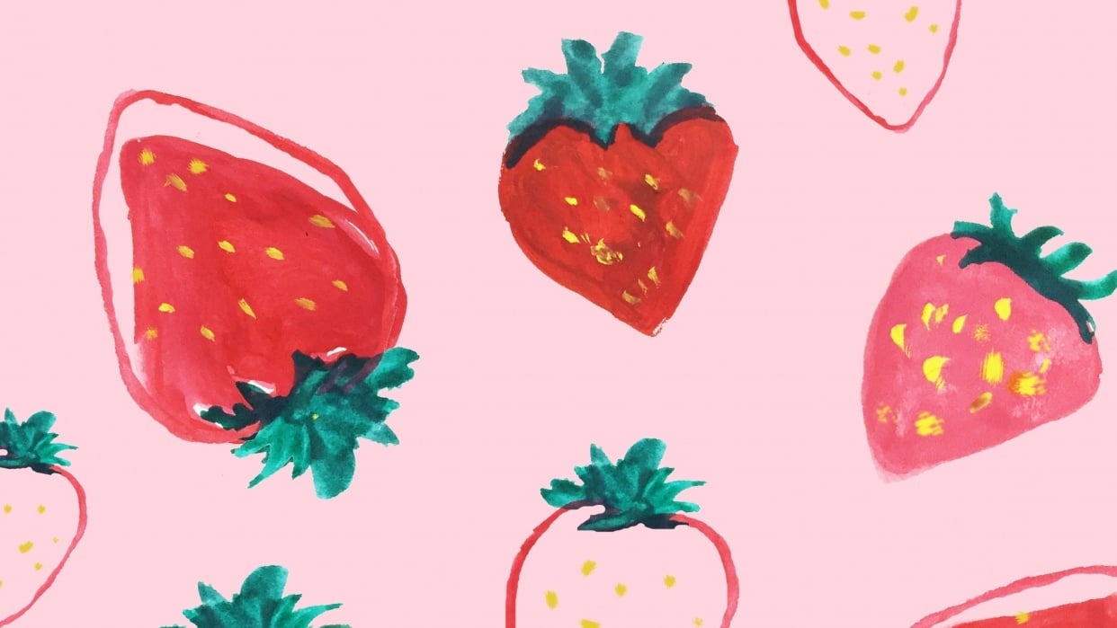 Strawberry Pattern - student project