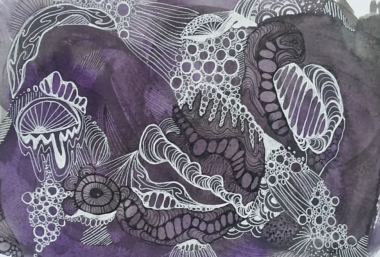 Reverse Coloring - Black/Purple - student project