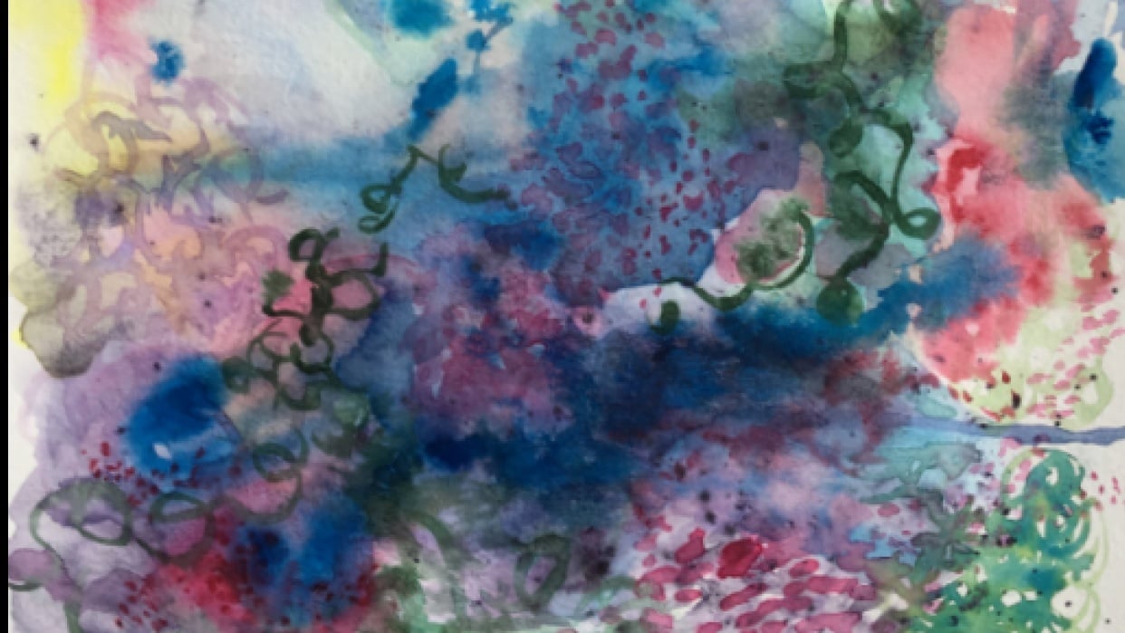 Abstract Watercolor - student project