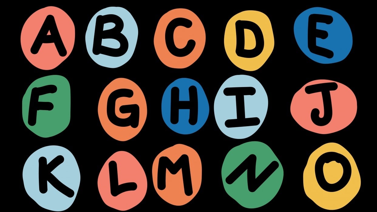 Subway Inspired Alphabet - student project