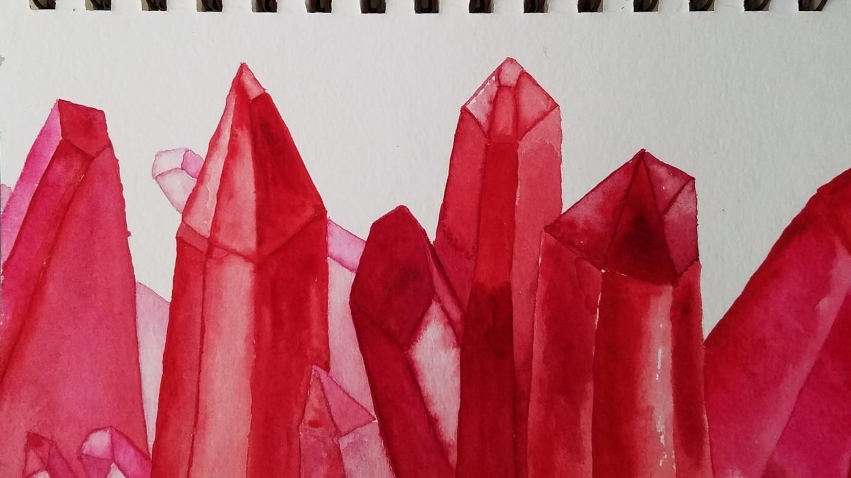 made up crystal formation - student project