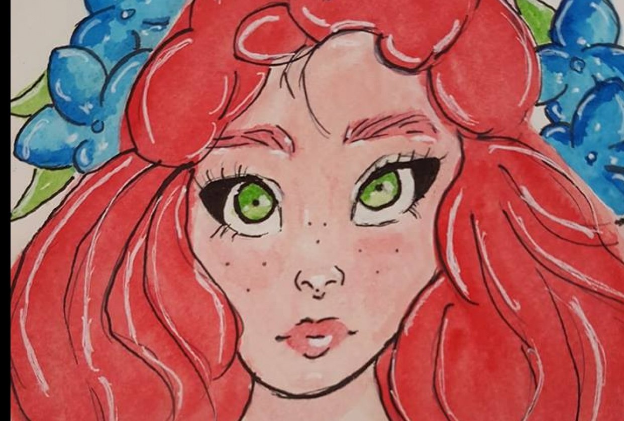 hydrangea girl - student project