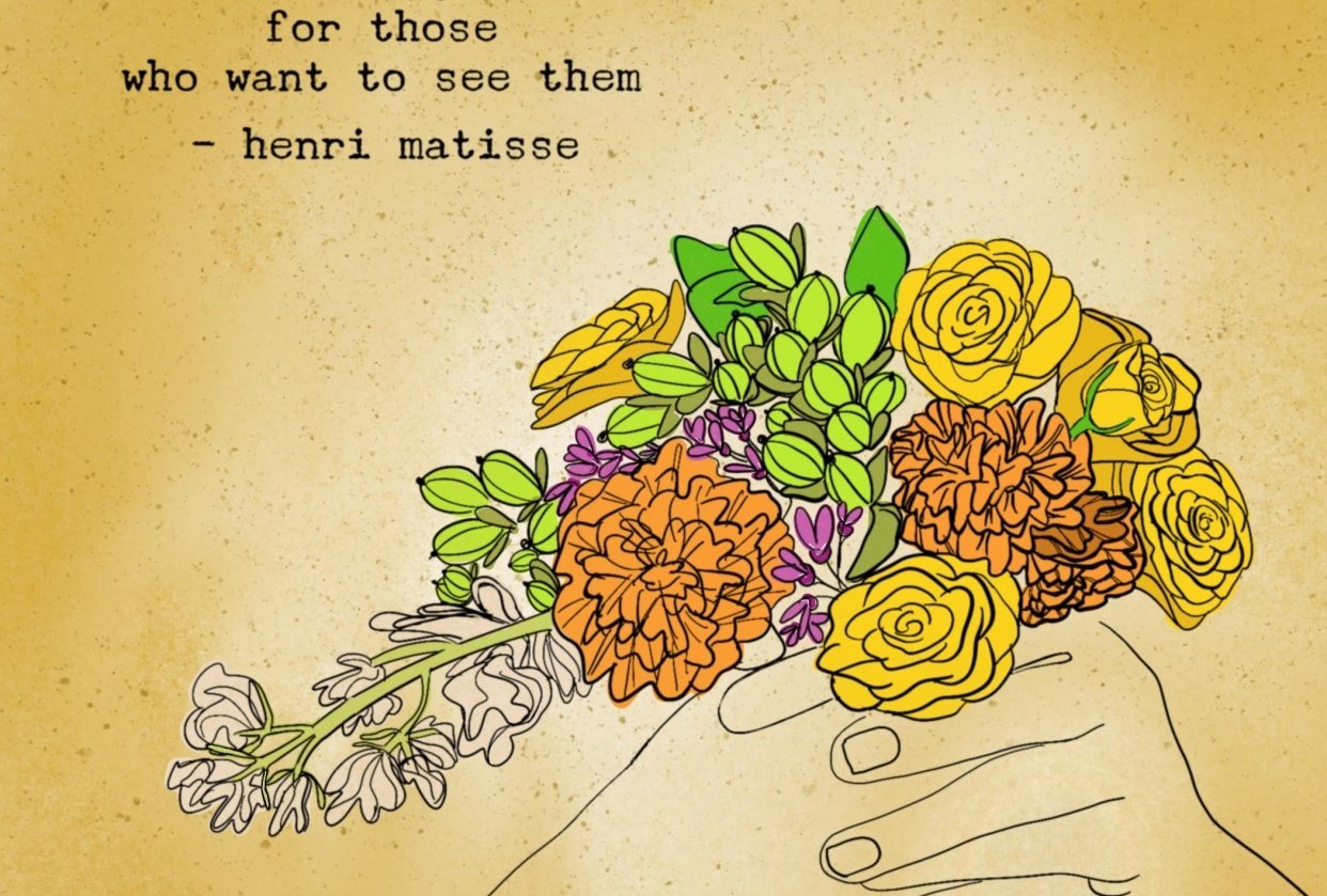 Botanical illustrations - student project