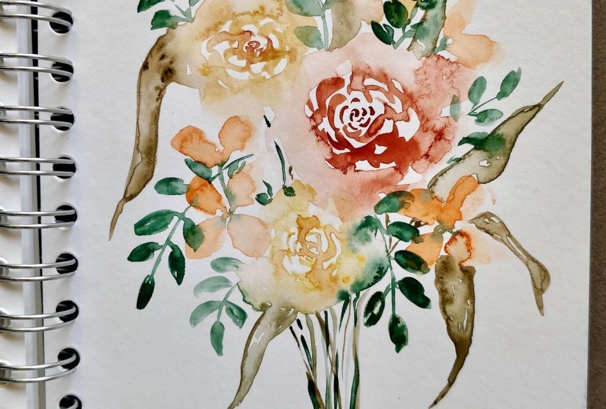 Bouquet? Okay! with Pizzle Paints - student project