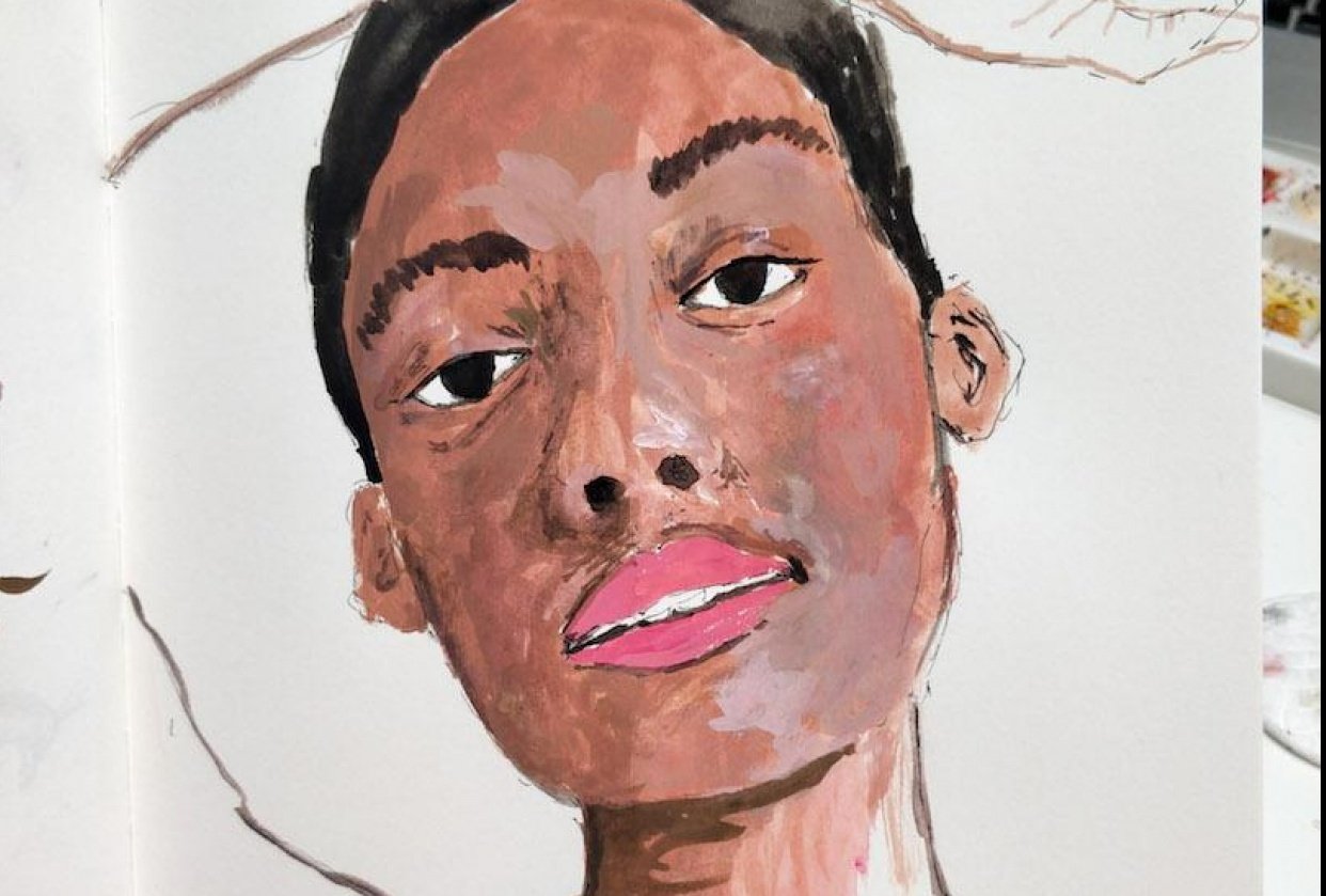 Gouache test Skillshare Student Project