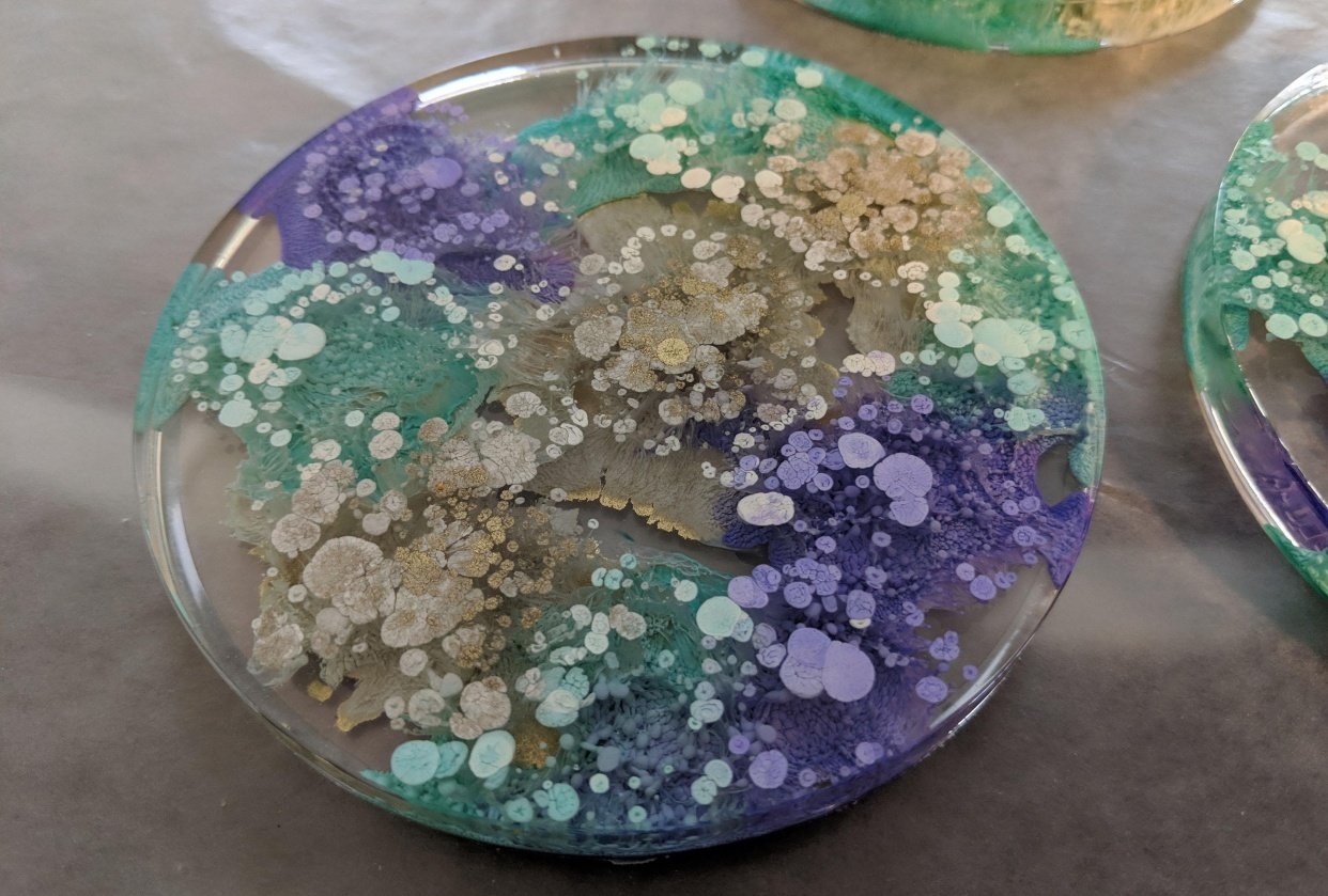Teal, Purple, and Gold - student project