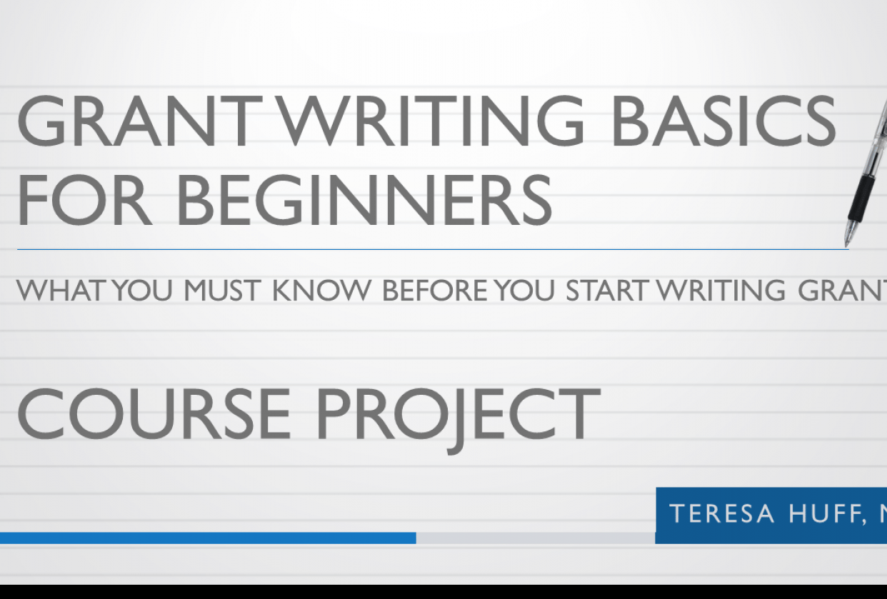 Course Project: Grant Readiness Checklist - student project