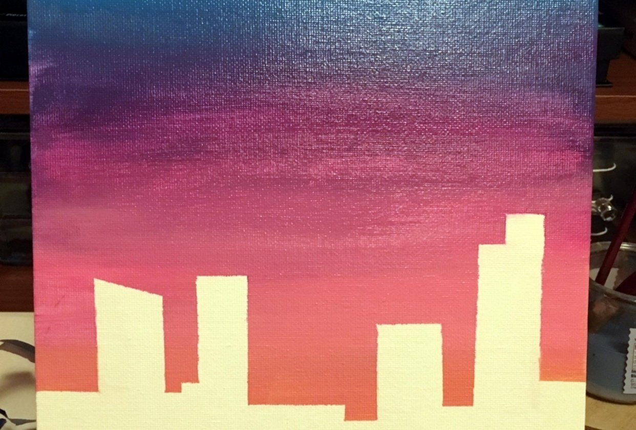Acrylic Gradient Practice - student project