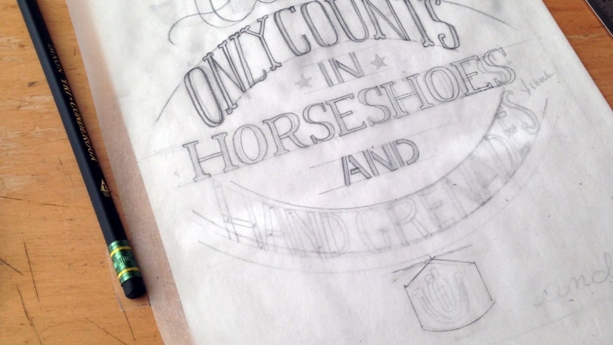 horseshoes and hand grenades Skillshare Student Project