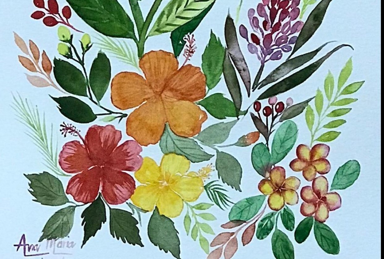 Tropical flowers - student project