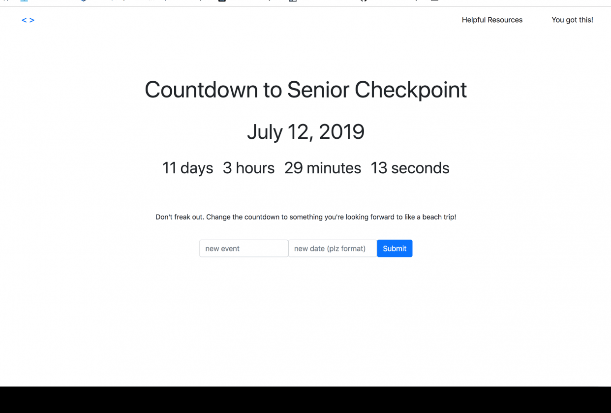 Countdown Clock Skillshare Student Project