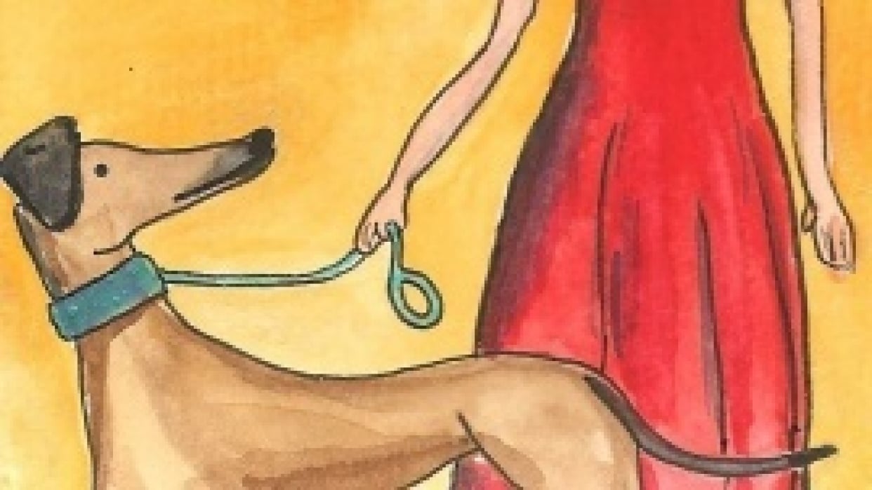 Girl and her Greyhound Designs Skillshare Student Project