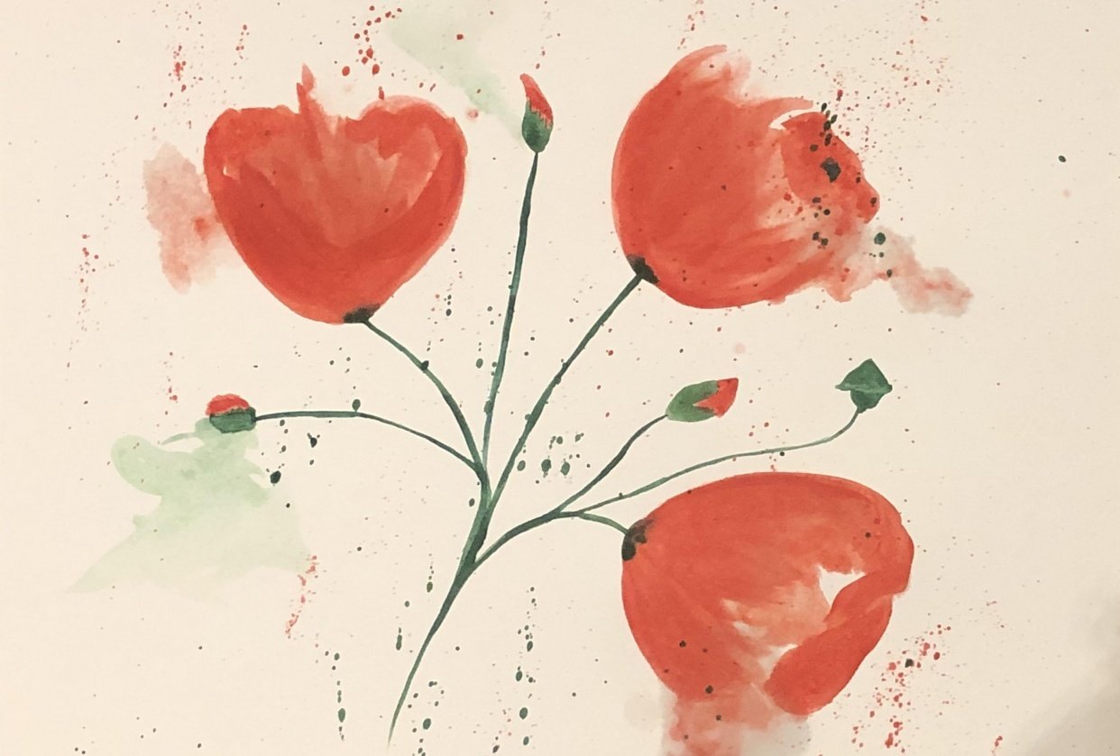 Abstract Poppies - student project