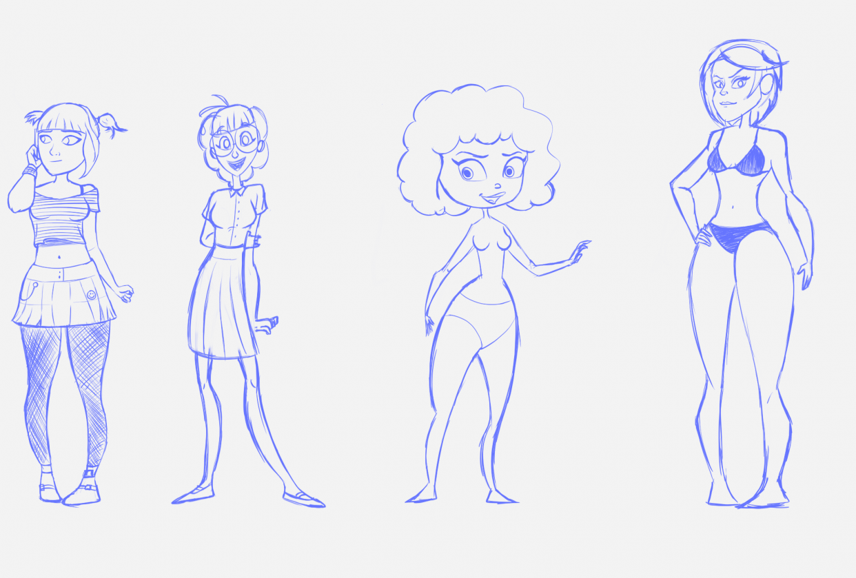 Animated Women line-up assignment - student project