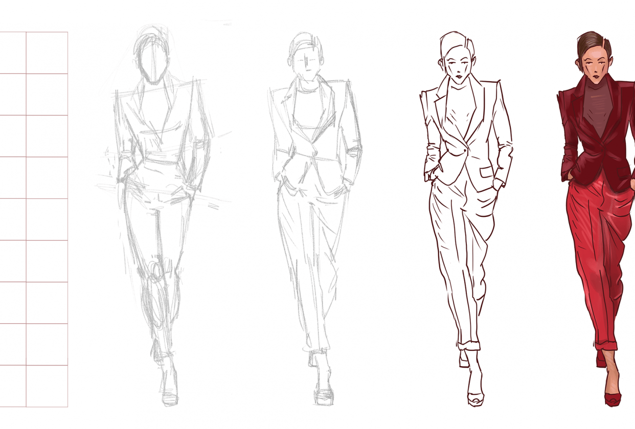 fashion sketch - student project
