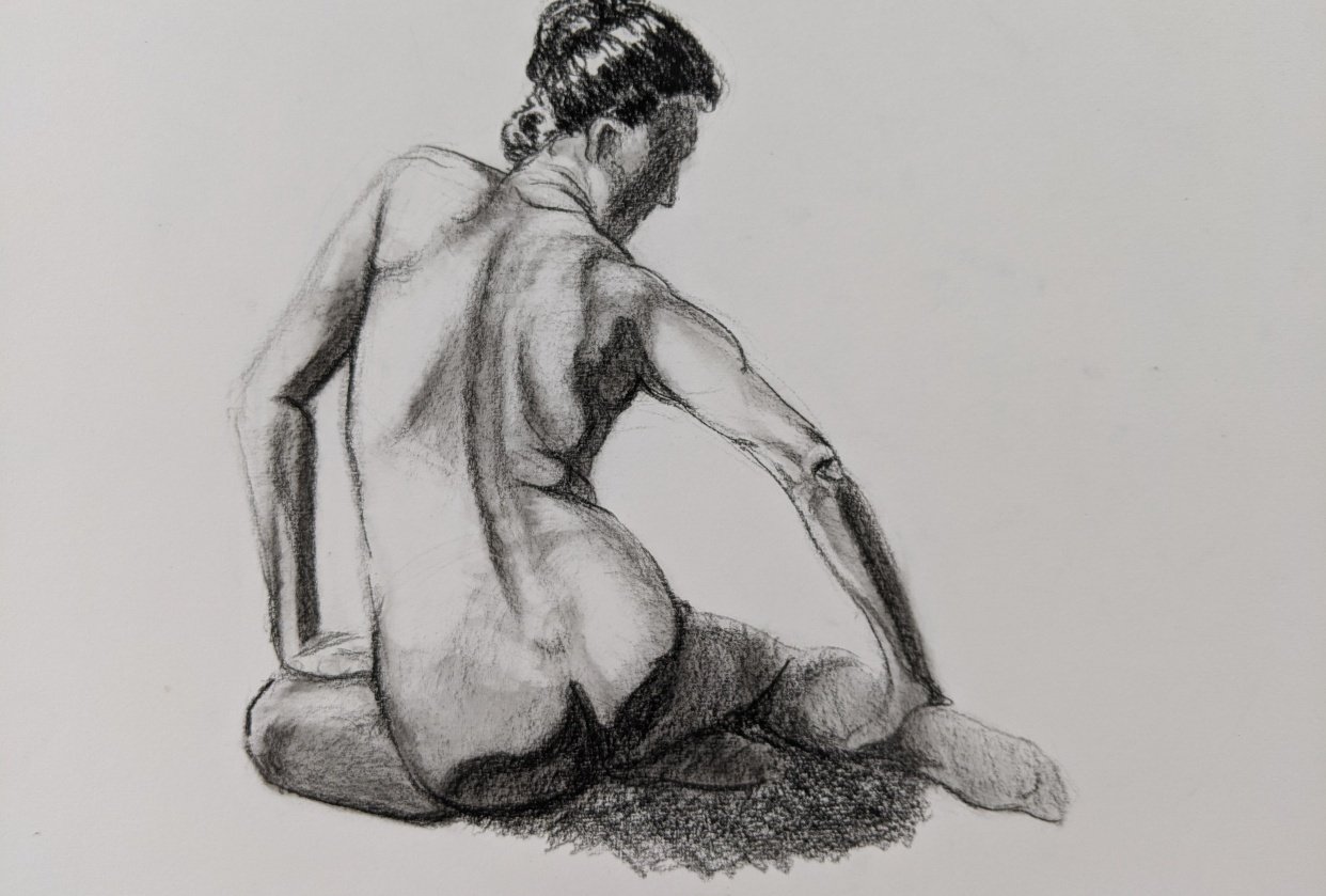Finished sketch (attempts 1, 2 & 3.) - student project