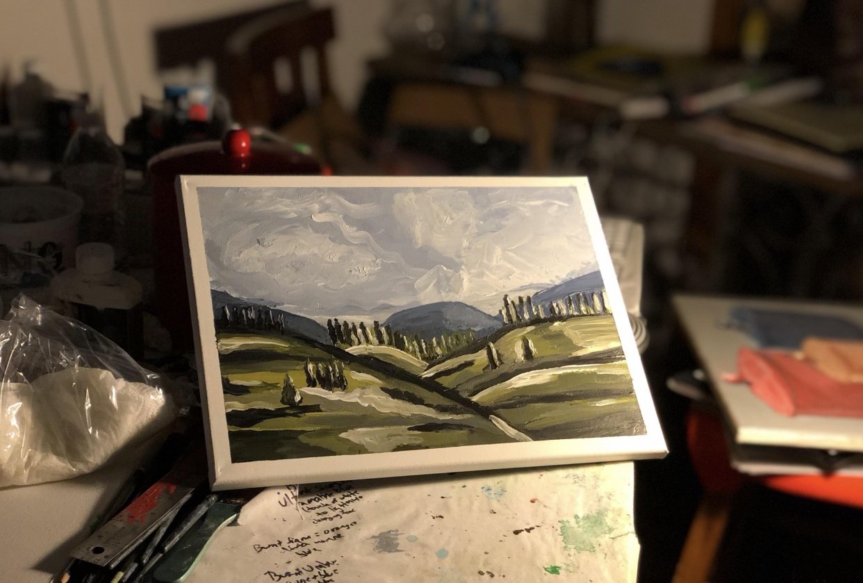 very first painting experience, using this app.  it was truly awesome! - student project
