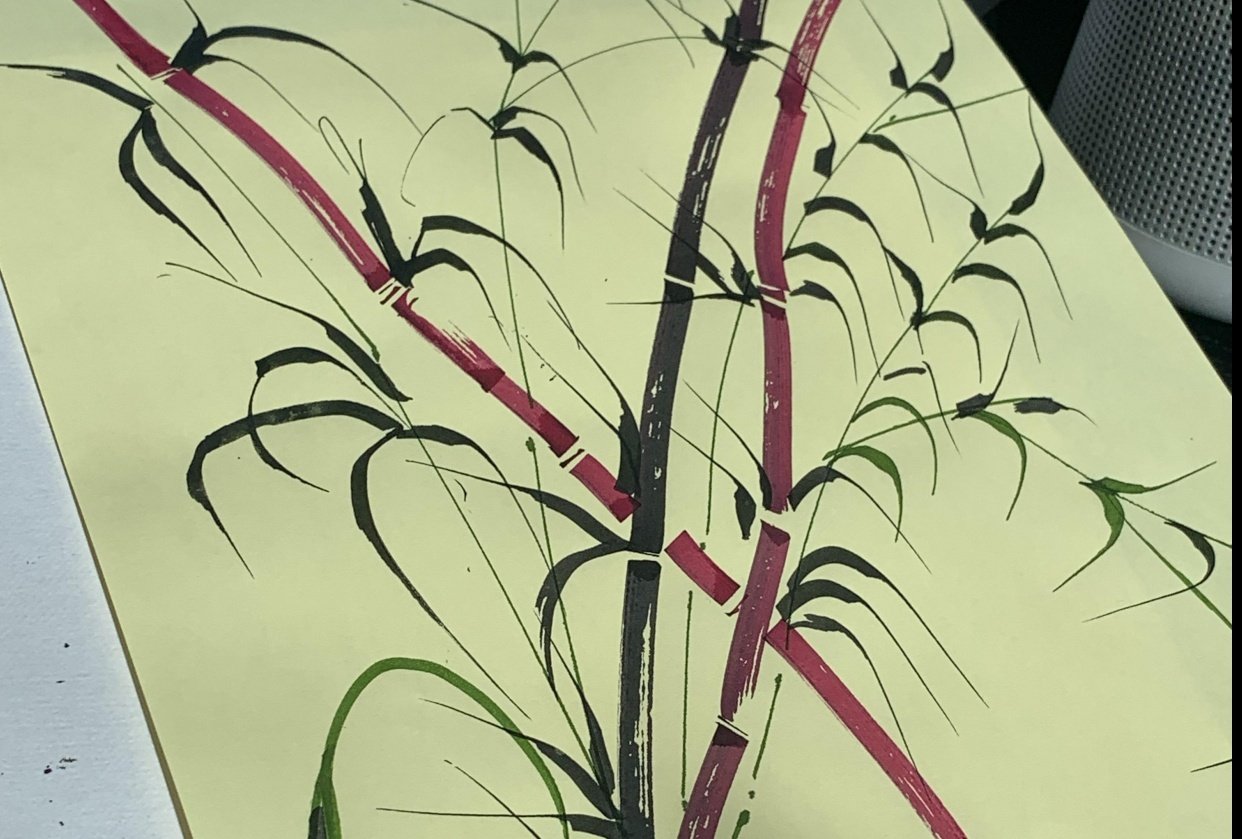 Sumi E Bamboo with 3.8 mm and 6mm Pilot Parallel Skillshare Student