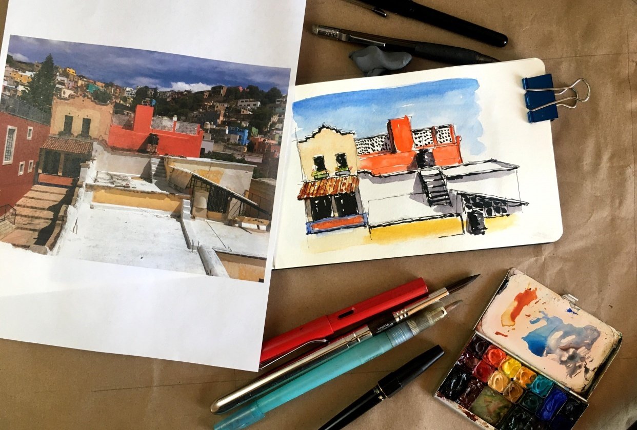 Travel Sketching Project - student project