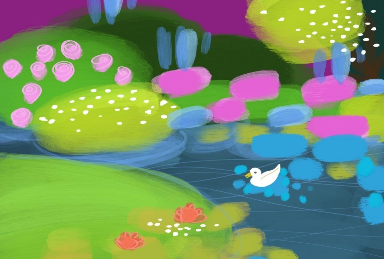 Digital Abstract Landscape - student project