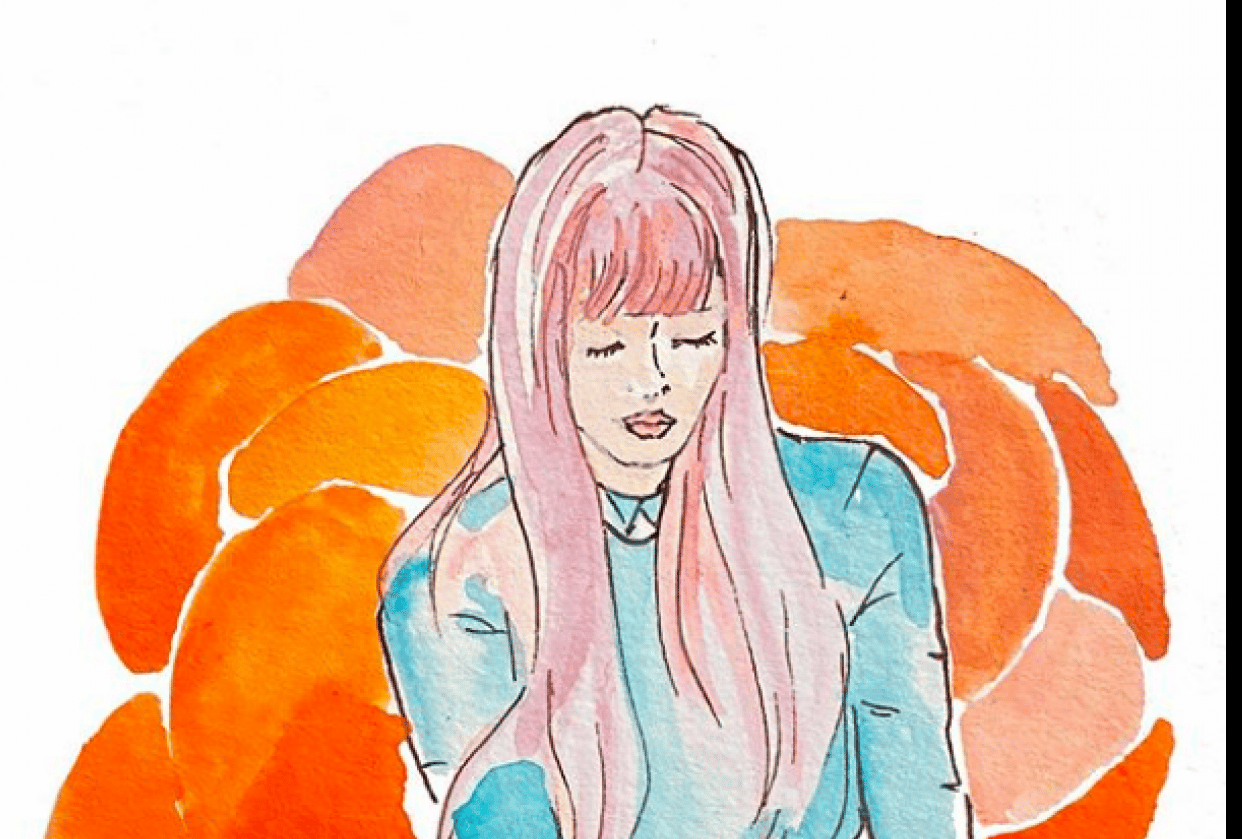 'painting in orange' - student project