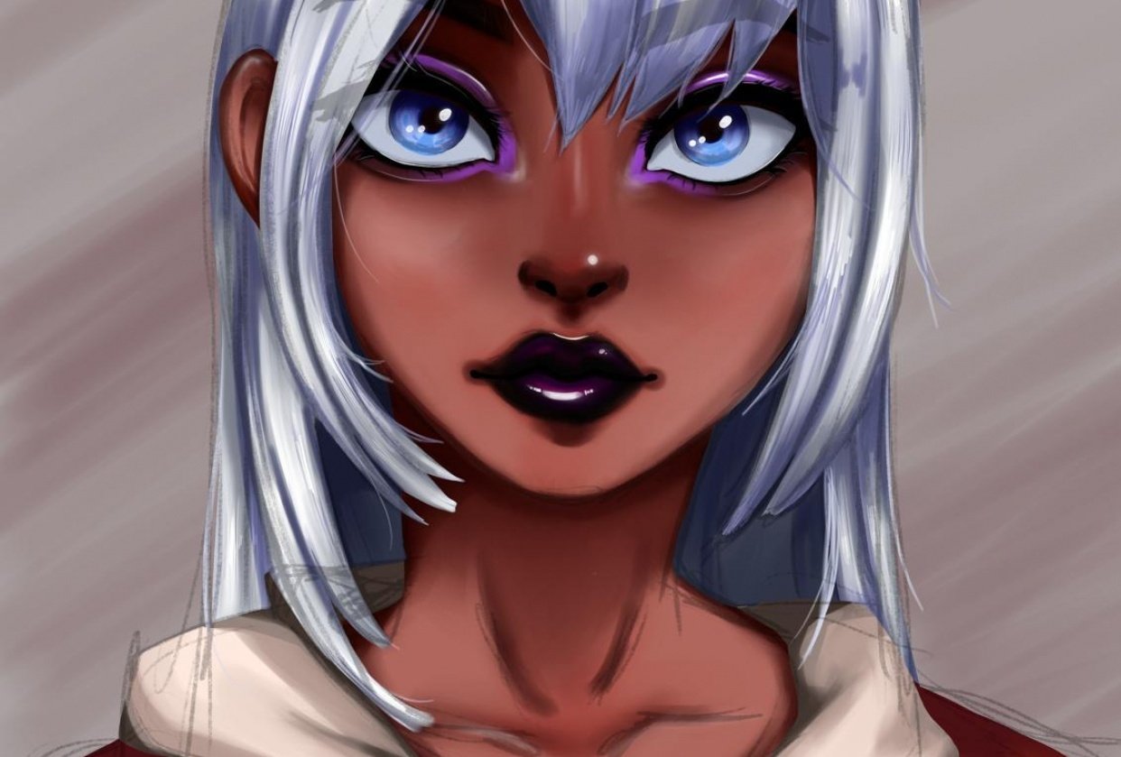 Girl Drawing - student project